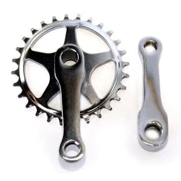 Chainwheel Set, 28T, 3 1/2" cotter pin cranks, arm length = 90mm