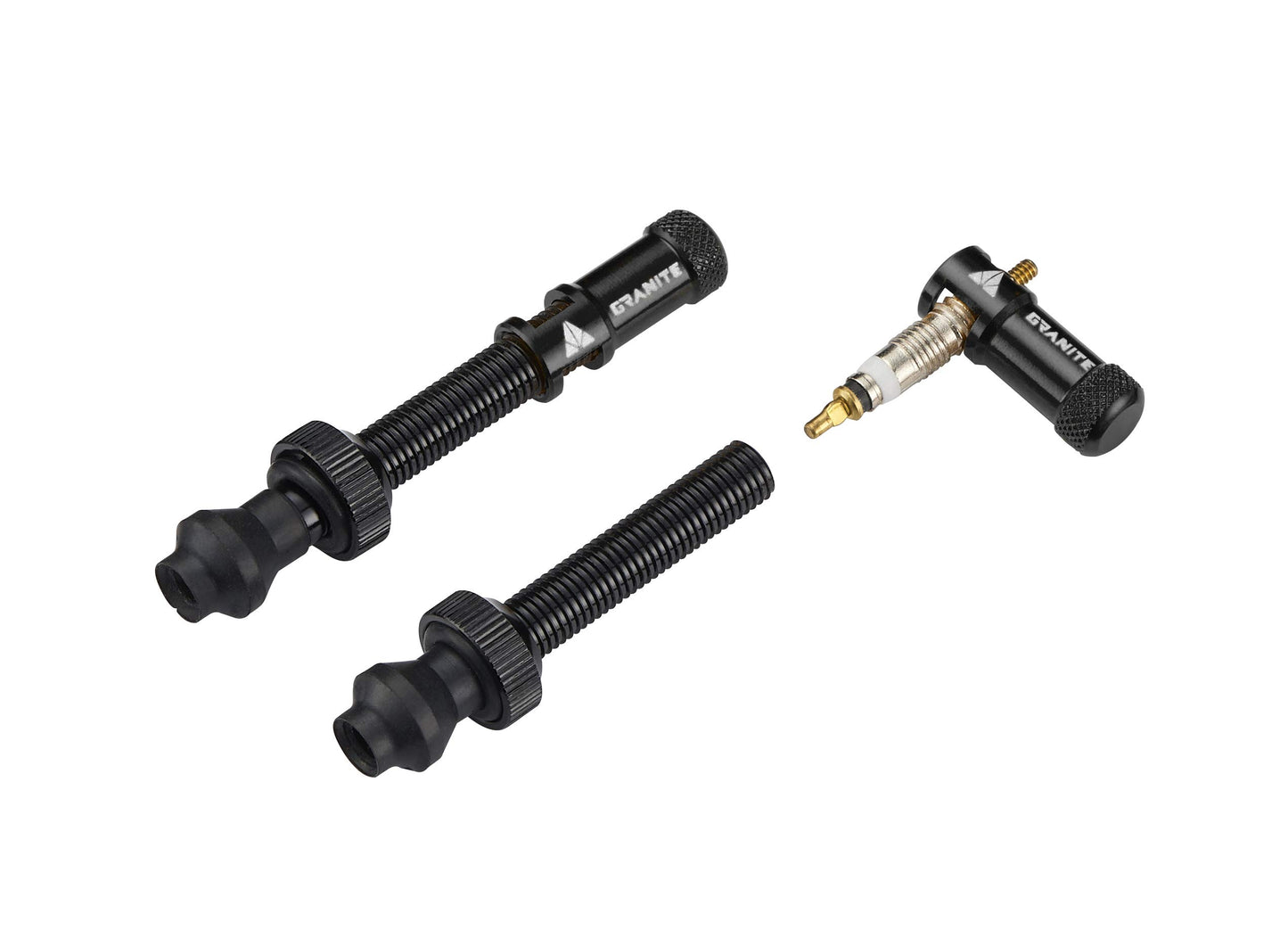 GRANITE Juicy Nipple - Tubeless Presta Valve Cap and Stem Set 44mm