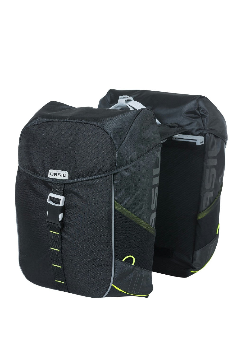 Basil miles double bag mik 34l black lime