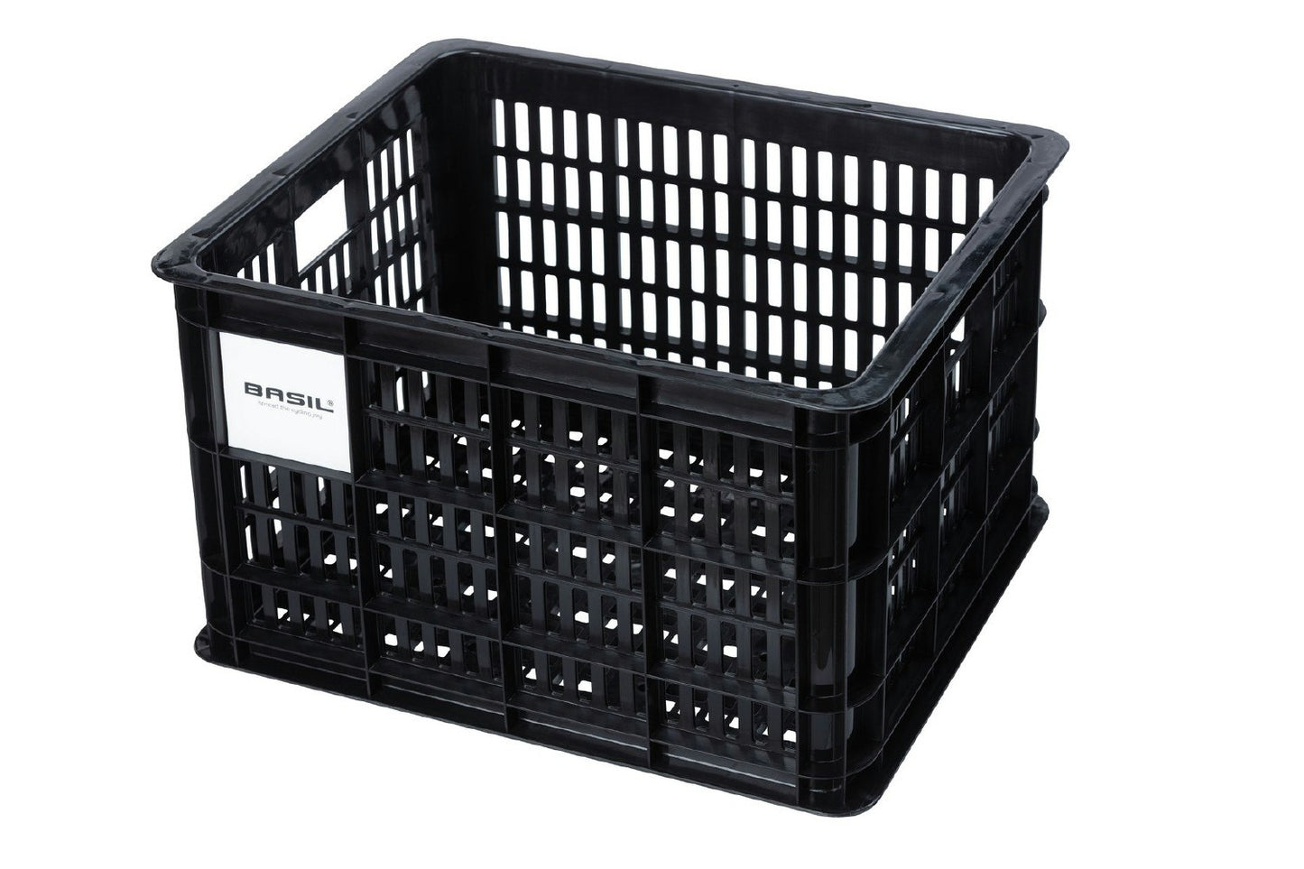 basil bicycle crate m 29.5l recycled - black