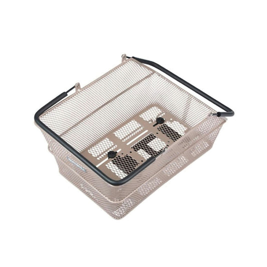 BASIL CENTO MIK 2.0 REAR BASKET - NUDE METALLIC