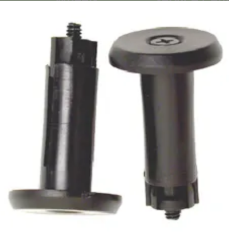 End plugs - black 16mm (one pair)