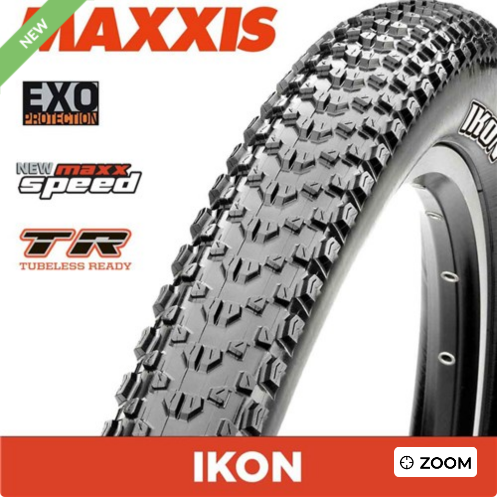 MAXXIS Ikon - 29 X 2.35 - Folding TR - EXO 120 TPI - MaxxSpeed XC - Black