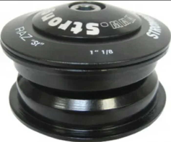 HEADSET, RAZ 1-1/8 x 1-1/8), STEEL, BLACK, For Semi-Integrated MTB frames (semi-sealed with dust cover)