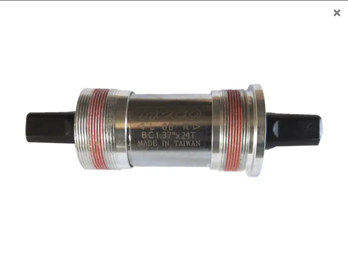 BOTTOM BRACKET CARTRIDGE - For 73mm Shell, ALLOY CUPS, 122.5mm Axle, Sealed Bearing, Waterproof Seal, Threaded