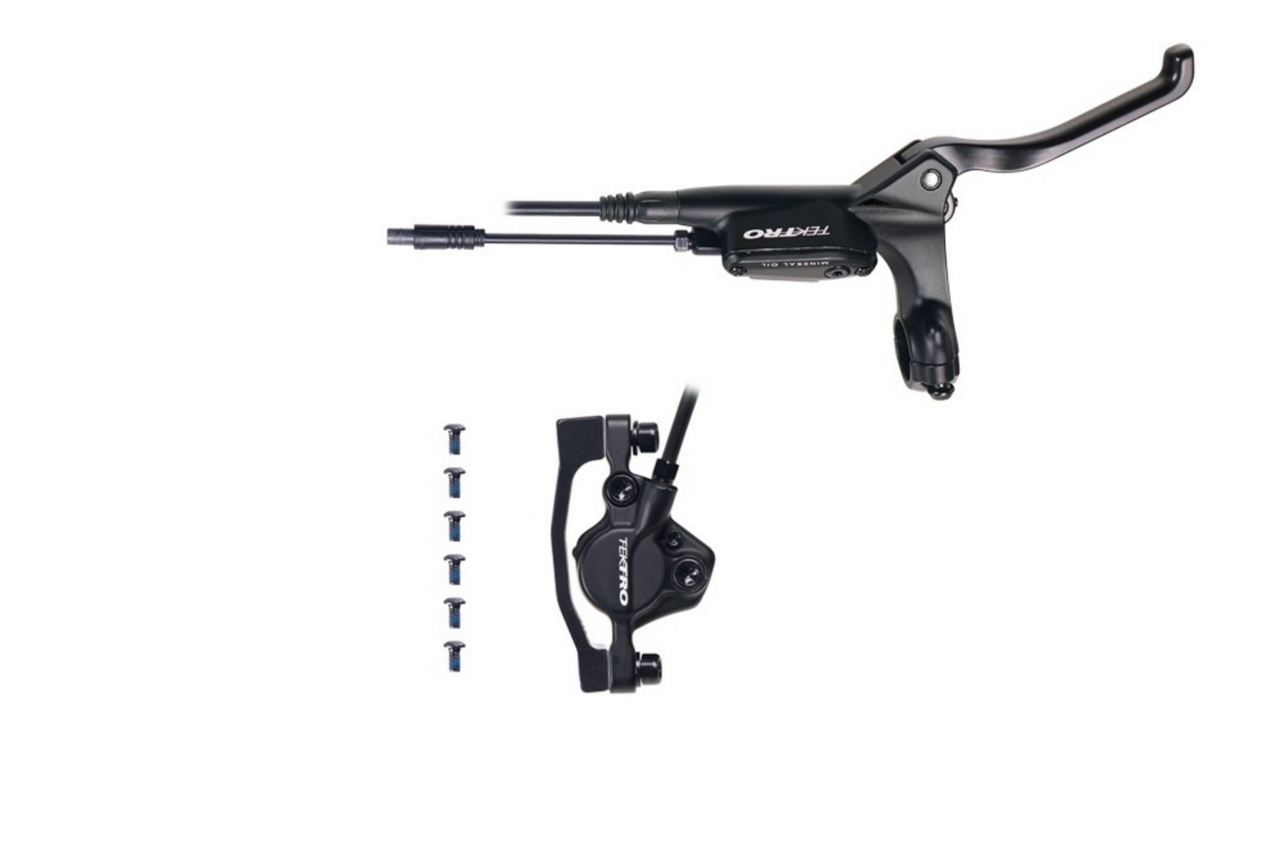 Tektro right-front hydraulic disc e-brake lever kit, 900mm, 160mm disc.