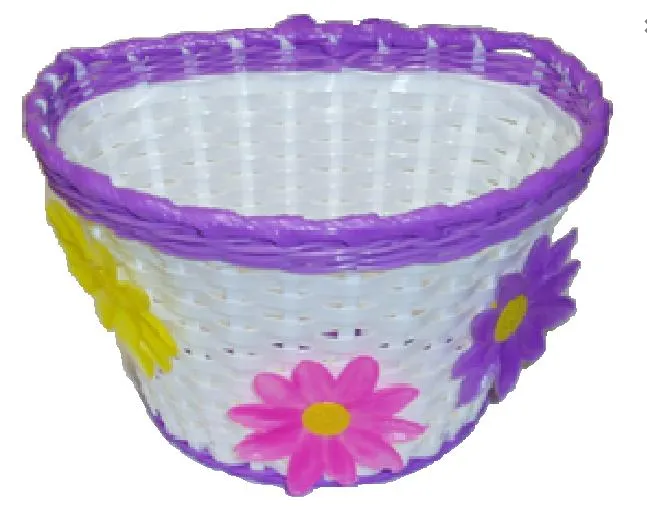 Girls purple bike basket sale