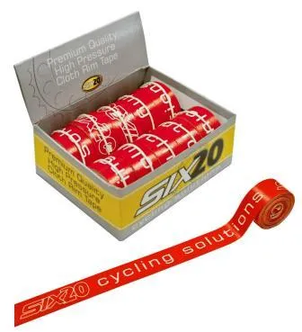 Rim Tape, Cloth, 18mm, Adhesive Backed, RED (SOLD INDIVIDUALLY)