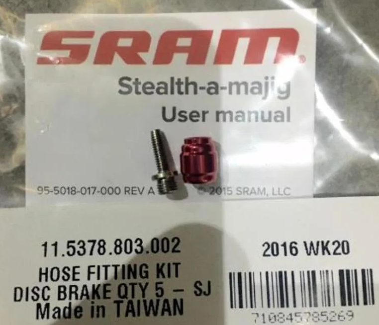 Sram - disc brake hose fitting kit