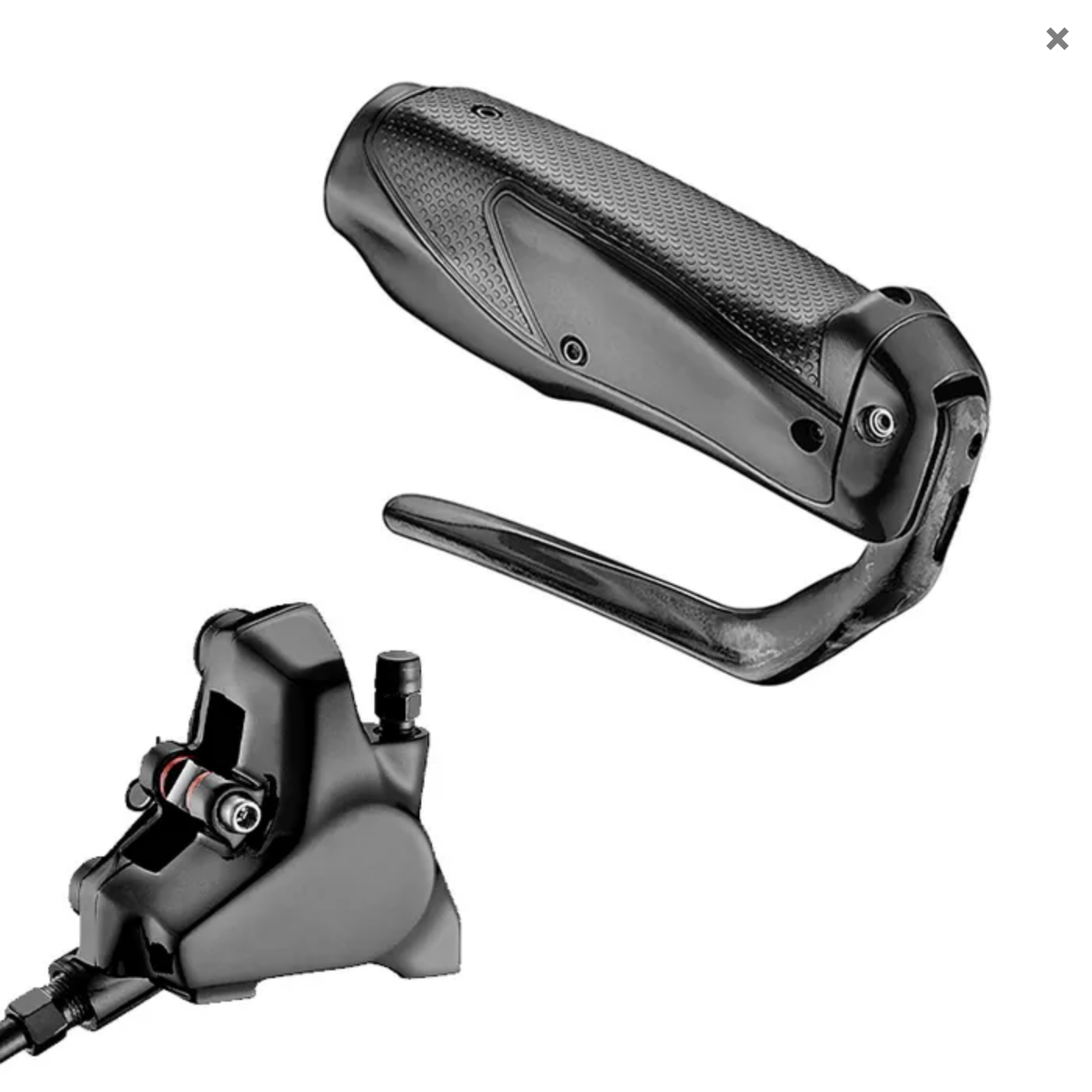 TRP TT Hydraulic Brake - LEVER & CALIPER SET - Caliper and Right Hand Lever for handlebar dia between 22 - 24mm: HD-T910