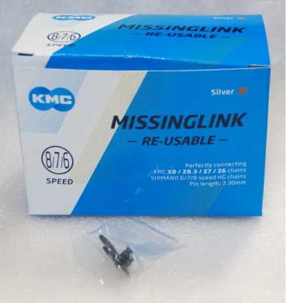 LINK - Connecting Link for 6,7,8 Speed, KMC, SILVER
