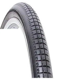 Tyre 24 x 1.3/8 BLACK Block (37-540) , Quality Vee Rubber