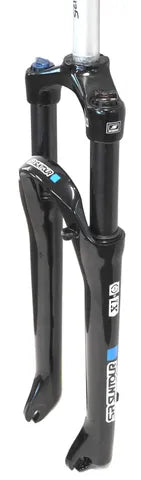 Suntour FORK 29ER, Threadless, Disc X-1 32mm RLR lock out 100MM coil sprung, Q\R BLK 1 1/8 straight steerer