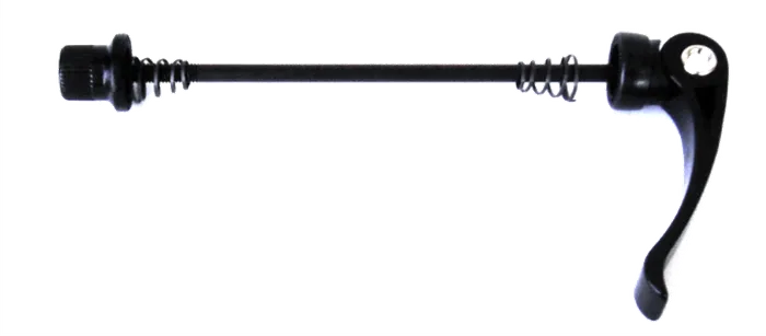 SKEWER Rear, 165mm, Q/R, Cr-mo Axle Alloy Lever, BLACK