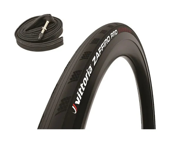 Vittoria Tyre Zaffiro Pro V Blk 700x25 G2 + Tube