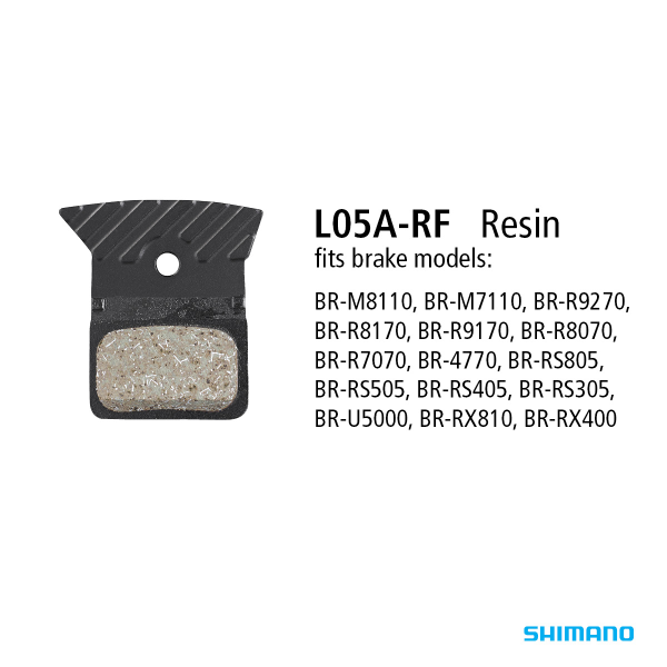 Shimano Brake Pad BR-R9270 RESIN PADS & SPRING L05A-RF w/FIN