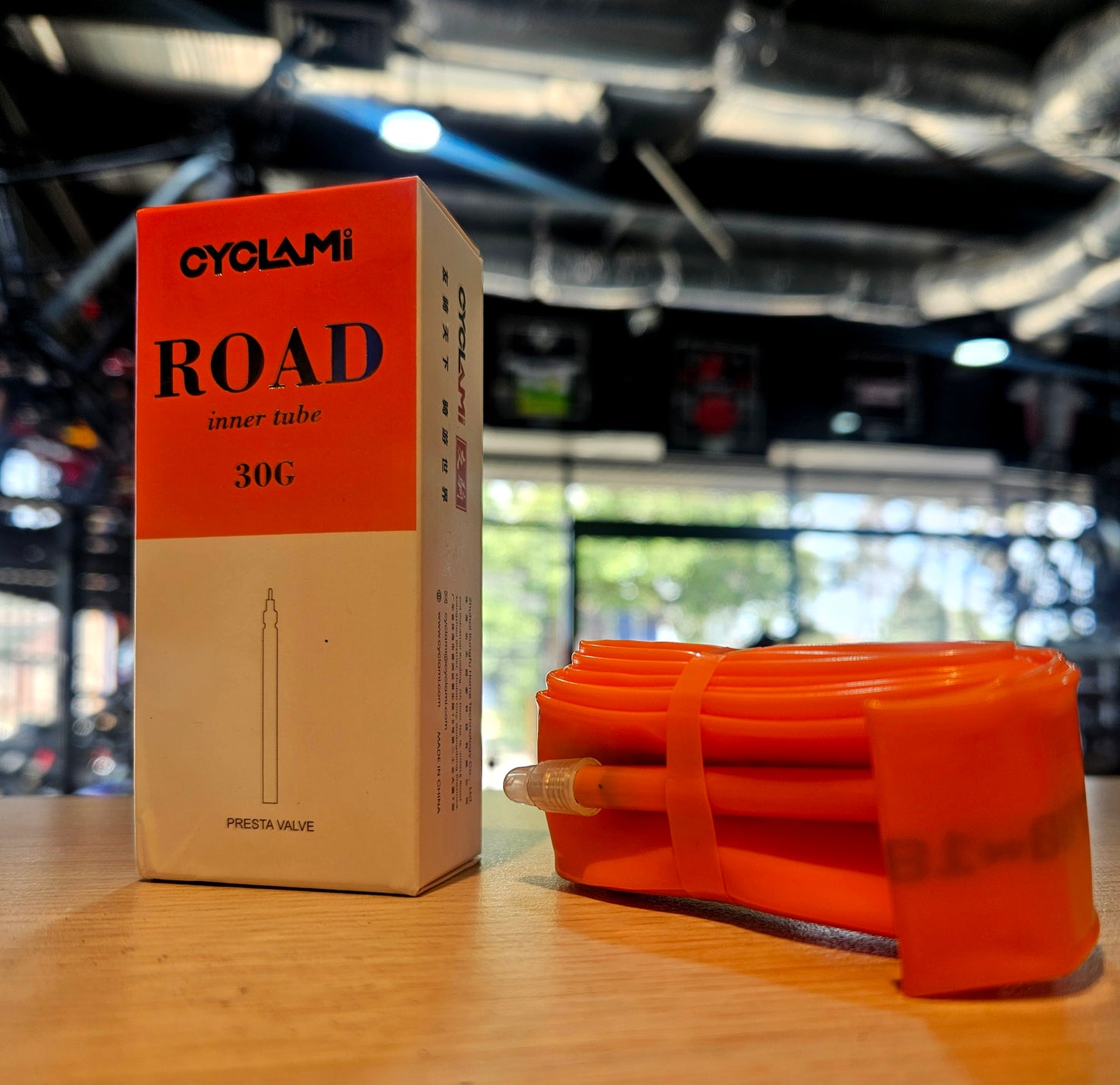 CYCLAMI Road Inner Tube TPU Tube 30g Ultralight 700C FV 65mm Road Bike 700C/28