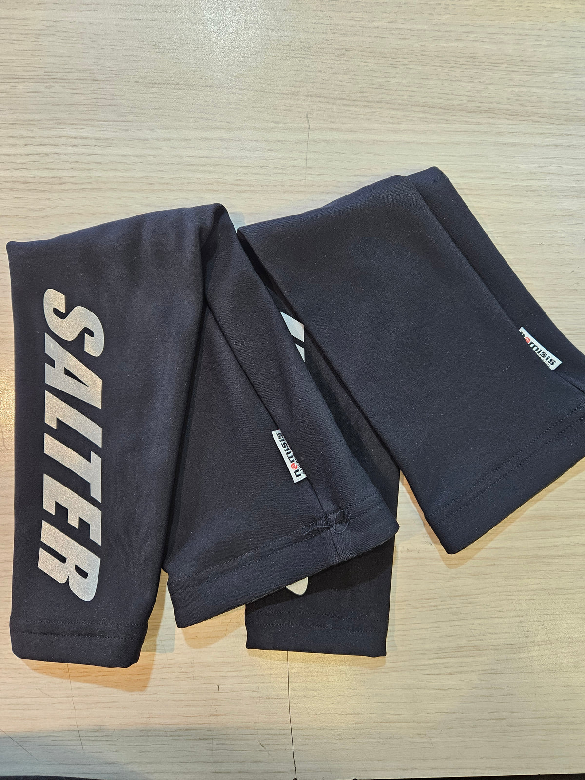 Salter Cycles Fleece Arm Warmers Solid Black