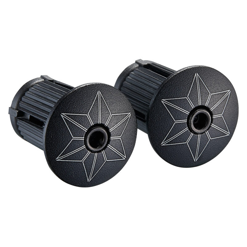 Supacaz Star Plugz Anodized Black