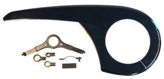 CHAIN GUARD - PC, 26-28 up to 48T, 4 Clamps, BLACK