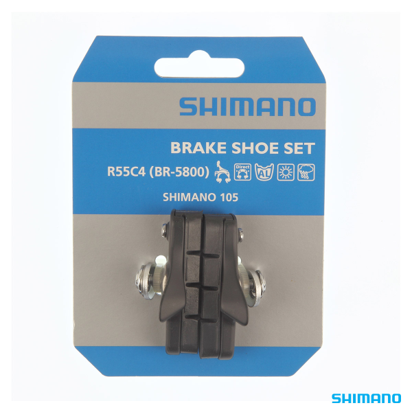 Shimano BR-5800 R55C4 Cartridge-Type Brake Shoe Set (Pair) (Black)
