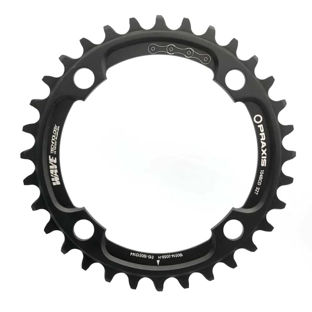 Praxis - Wide/Narrow 1x 30t 104/64BCD - Black