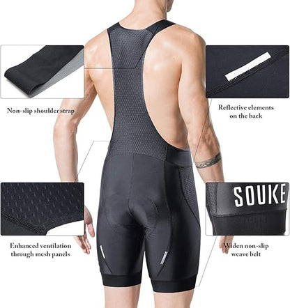 Souke Sports Cycling Bib Shorts Men - M