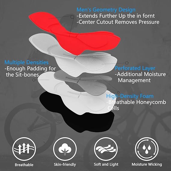 Souke Sports Cycling Bib Shorts Men - M