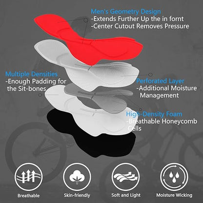 Souke Sports Cycling Bib Shorts Men - M