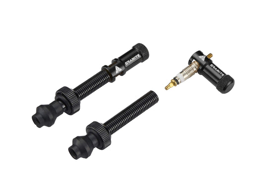 GRANITE Juicy Nipple - Tubeless Presta Valve Cap and Stem Set 44mm