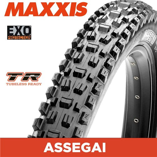 MAXXIS Assegai - 27.5 X 2.50 WT - Folding TR - EXO 60 TPI - Dual Compound - Black