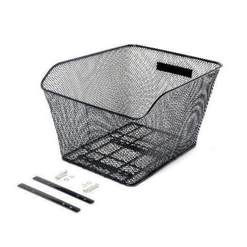 QBP Basket - Rear - 41cm X 33cm X 25cm - Fixed With Fittings - Black
