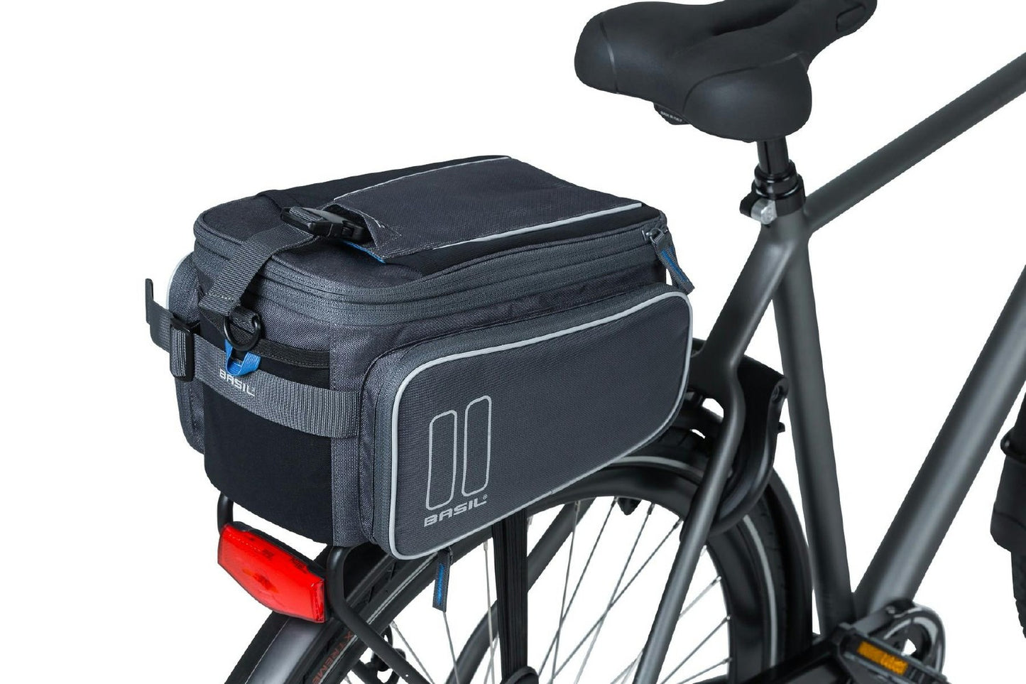 BASIL TRUNK BAG MIK, 7-15L, GRAPHITE