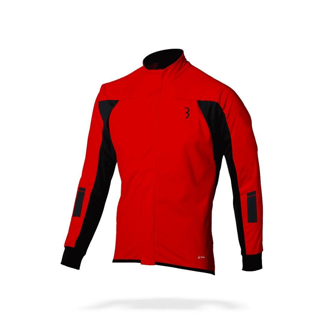 BBB triguard winter jacket longsleeve - RED/YELLOW/BLACK