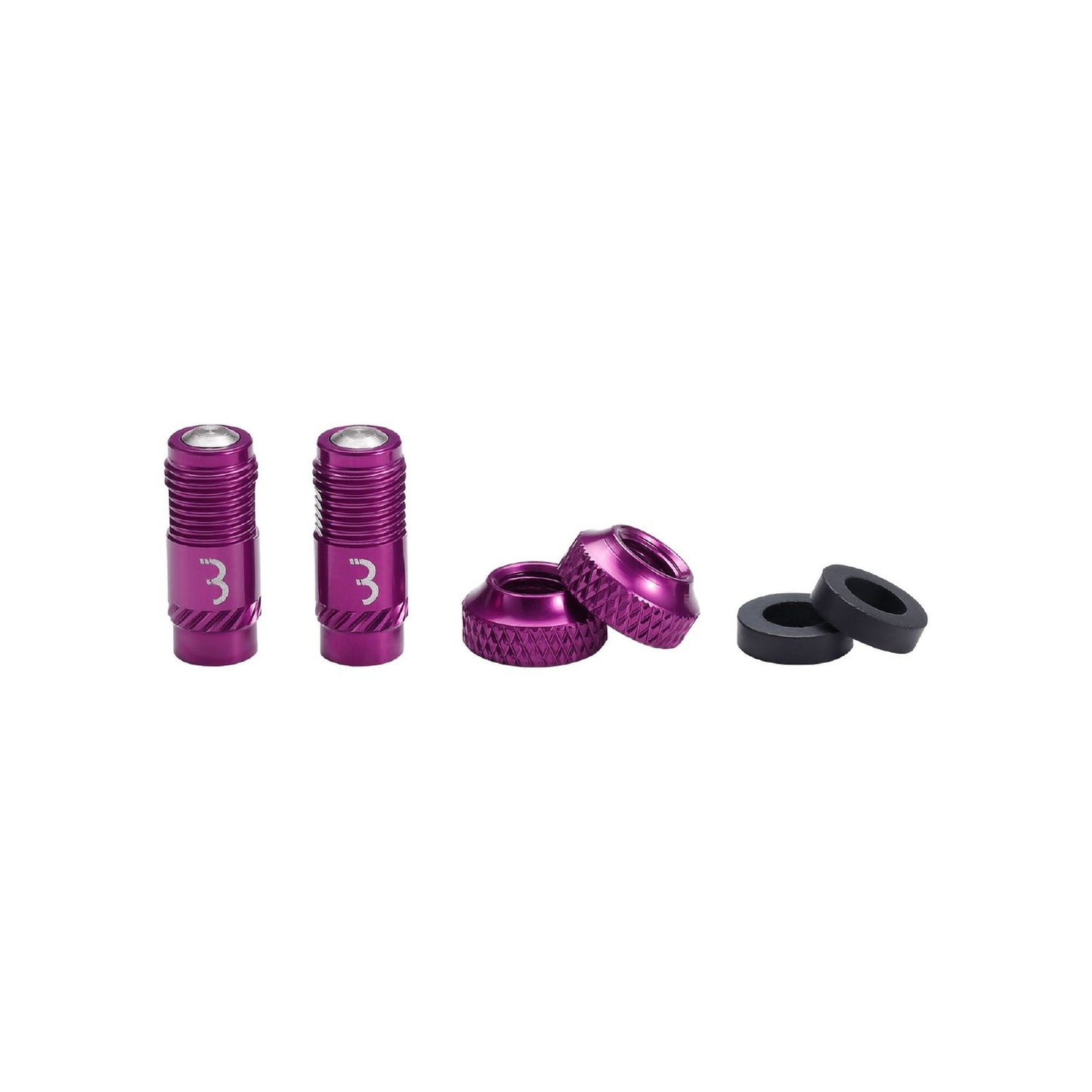 VALVE CAPS CORECAP 2PC/PR BLACK