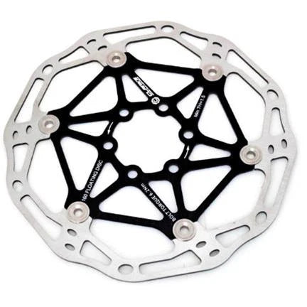 Clarks DISC ROTOR - Light weight high performance floating rotor, CLARKS, STAINLESS STEEL 203mm, BLACK ED finish, 133g