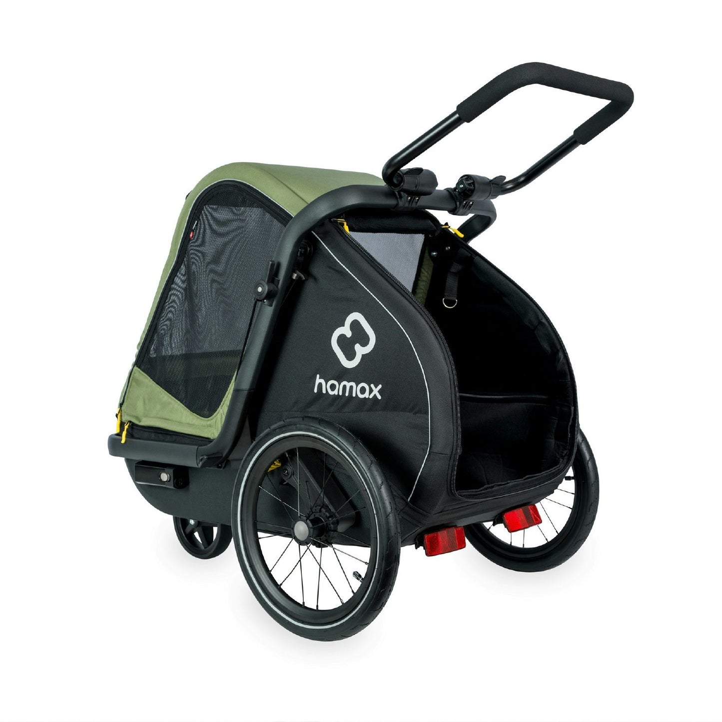 Hamax pluto dog trailer - medium - green/black