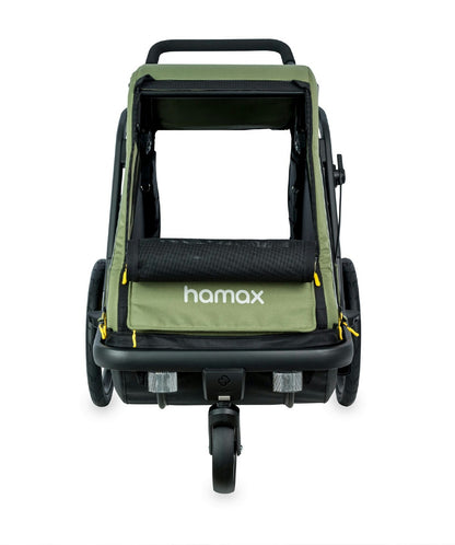 Hamax pluto dog trailer - medium - green/black