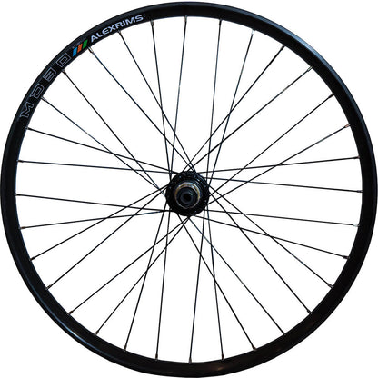 WHEEL - 29er Alex ATD-500 32H P/j Black Rim, 8/11 SPEED Q/R (135mm OLD) 6 Bolt Disc Sealed Novatec