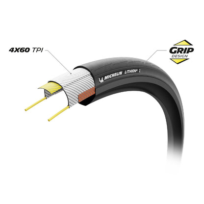 MICHELIN LITHION 4 PERFORMANCE FOLD 700X32 CLASSIC TAN