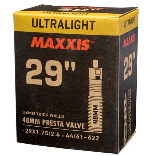 MAXXIS Tube -  29 X 1.75/2.40 155g - PV48 Removable Presta Valve Core (no box)