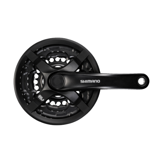 HIMANO Crankset FC-TY501 Square 8/7/6-speed 175.0 mm 42-34-24T Black For unit BB With CG