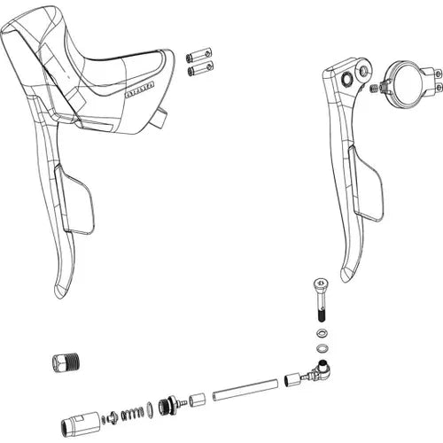 ED exchange kit shifter and brake rival etap axs disc right (including hood)