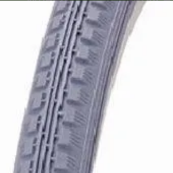 Tyre 24 x 1.3/8 GREY Block Wheelchair, Quality Vee Rubber Tyre