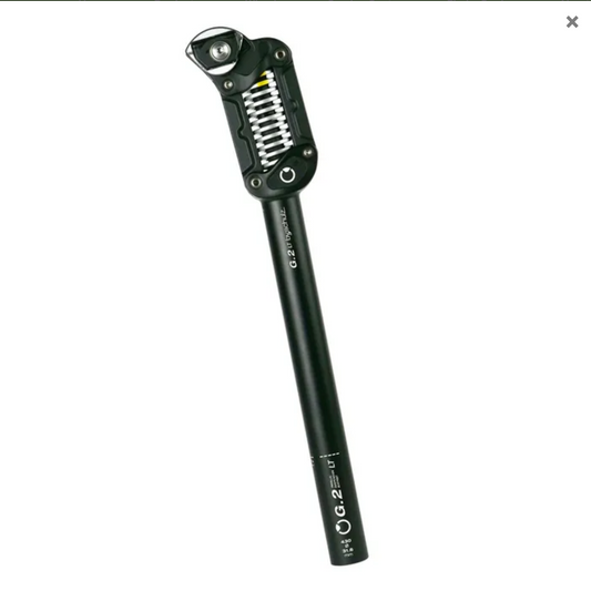 SEATPOST - 27.2mm x 380mm - 50mm Travel (c) STANDARD Spring (80-105kg Riders) - G.2 LT Parallelogram Suspension - BLACK