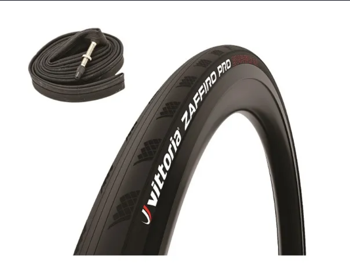 Vittoria Tyre Zaffiro Pro V Blk 700x28 G2 + Tube
