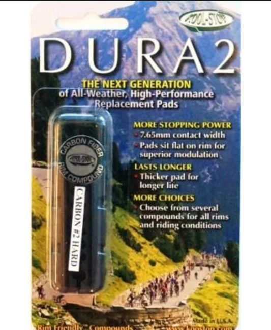 brake pads - kool stop dura 2 insert carbon fiber