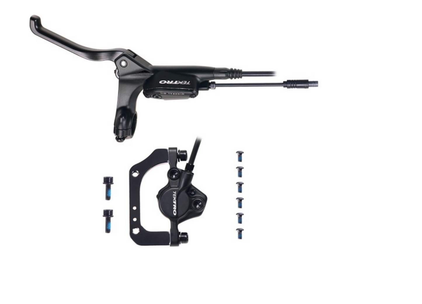 Tektro Left- rear hydraulic disc e-brake lever lit, 1900mm, 160mm disc