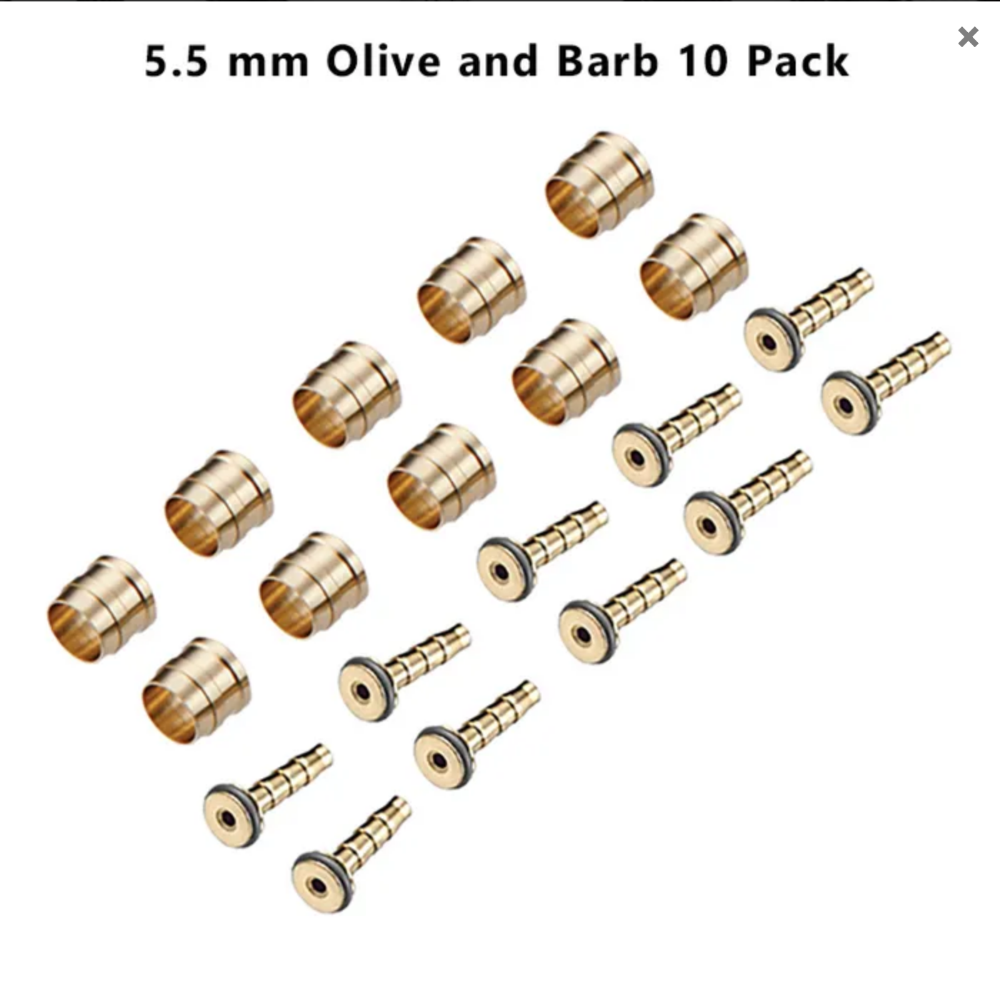 Tektro / TRP 5.5MM 10 x Olive and Barb Set PACK OF 10