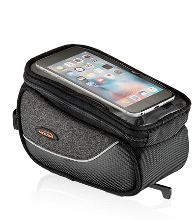 IBERA Phone Top Tube Bag & Bracket - 18x9x12cm